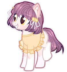 Size: 2095x2233 | Tagged: safe, artist:toffeelavender, imported from derpibooru, oc, oc only, earth pony, pony, base used, clothes, earth pony oc, female, grin, mare, simple background, smiling, solo, transparent background