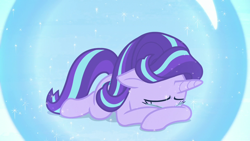 Size: 1280x720 | Tagged: safe, imported from derpibooru, screencap, starlight glimmer, pony, unicorn, a royal problem, season 7, bubble, crying, cute, female, mare, sad, sadlight glimmer, sadorable, solo, tears of sadness, teary eyes