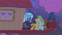 Size: 1280x720 | Tagged: safe, imported from derpibooru, screencap, snails, snips, trixie, pony, unicorn, boast busters, season 1, colt, female, foal, male, mare