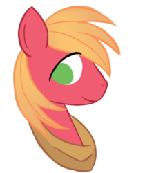Size: 494x554 | Tagged: safe, artist:alandisc, imported from derpibooru, big macintosh, earth pony, pony, bust, male, no pupils, simple background, solo, white background