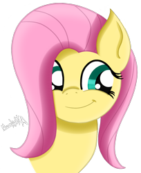 Size: 1294x1587 | Tagged: safe, artist:moonlightatlm, imported from derpibooru, fluttershy, pegasus, pony, bust, female, simple background, solo, transparent background