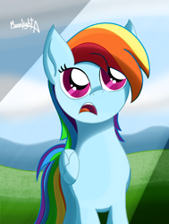 Size: 1694x2240 | Tagged: safe, artist:moonlightatlm, imported from derpibooru, rainbow dash, pegasus, pony, female, open mouth, solo