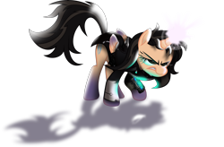 Size: 11703x7662 | Tagged: safe, artist:lincolnbrewsterfan, imported from derpibooru, oc, oc only, oc:cognitum, oc:true resistance, alicorn, original species, pony, fallout equestria, my little pony: the movie, .svg available, absurd resolution, alicorn oc, battle stance, biker jacket, clothes, cognitum, cognitum alicorn, colored pupils, colored wings, delta pipbuck, duality, eyebrows, face down ass up, female, folded wings, glowing, glowing eyes, glowing eyes of doom, glowing horn, gradient hooves, gradient wings, gun, handgun, highlights, horn, inkscape, jacket, leaning forward, leather jacket, leg guards, luminescence, magic, magic overload, mane, manifestation, mare, movie accurate, orb, pipbuck, pistol, ponified, reflection, relentless sorrow (psalm's handgun), revolver, security, shading, shadow, shield, simple background, smiling, solo, sparking horn, sparkles, svg, tail, telekinesis, transparent background, two toned mane, two toned tail, vector, weapon, wings