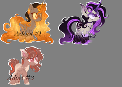 Size: 4409x3150 | Tagged: safe, artist:louyalpha, artist:meimisuki, imported from derpibooru, oc, oc only, earth pony, pony, unicorn, adoptable, base used, gray background, lava lamp, simple background