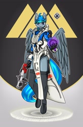 Size: 1962x3000 | Tagged: safe, artist:yufebwifbi, imported from derpibooru, oc, oc only, oc:leaf blade, anthro, destiny (video game), female, solo