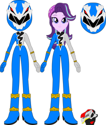 Size: 1921x2265 | Tagged: safe, artist:dustinwatsongkx, imported from derpibooru, starlight glimmer, equestria girls, blue ranger, kishiryu sentai ryusoulger, morpher, power rangers, power rangers dino fury, simple background, super sentai, transparent background