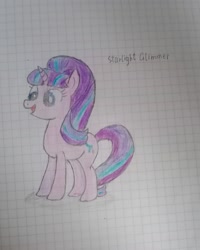 Size: 2588x3228 | Tagged: artist needed, safe, imported from derpibooru, starlight glimmer, unicorn, graph paper, solo, traditional art