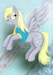Size: 2894x4093 | Tagged: safe, artist:uniomelete, imported from derpibooru, derpy hooves, pony, clothes, shirt, solo