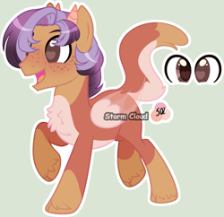 Size: 2227x2160 | Tagged: safe, artist:mint-light, artist:stormcloud-yt, imported from derpibooru, oc, hybrid, pony, base used, chest fluff, interspecies offspring, male, offspring, parent:discord, parent:fluttershy, parents:discoshy, raised hoof, simple background, smiling, solo, stallion