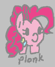 Size: 185x223 | Tagged: safe, pinkie pie, earth pony, pony, aggie.io, female, lowres, mare, simple background, smiling