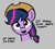 Size: 260x236 | Tagged: safe, twilight sparkle, pony, unicorn, aggie.io, alternate hairstyle, applejack's hat, cowboy hat, female, freckles, hair tie, hairtie, hat, lowres, mare, open mouth, open smile, simple background, smiling, talking