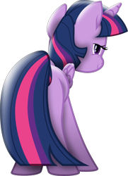 Size: 3421x4715 | Tagged: safe, artist:lincolnbrewsterfan, imported from derpibooru, twilight sparkle, alicorn, pony, my little pony: the movie, the one where pinkie pie knows, .svg available, butt, covering, female, folded wings, lidded eyes, looking at you, looking back, mare, mid-blink screencap, movie accurate, out of context, plot, show moviefied, simple background, smiling, smiling at you, smirk, solo, solo female, strategically covered, stupid sexy twilight, sultry, svg, tail, tail censor, tail covering, transparent background, twibutt, twilight sparkle (alicorn), vector, wings