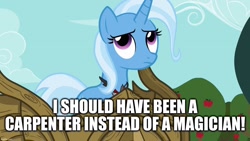 Size: 1280x720 | Tagged: safe, edit, edited screencap, imported from derpibooru, screencap, trixie, pony, unicorn, magic duel, alicorn amulet, caption, evil trixie, female, image macro, mare, meme, solo, text