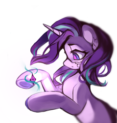 Size: 3142x3283 | Tagged: safe, artist:laymy, imported from derpibooru, starlight glimmer, pony, unicorn, collaboration, collaboration:choose your starlight, female, high res, mare, simple background, solo, white background