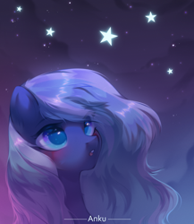 Size: 2000x2300 | Tagged: safe, artist:anku, imported from derpibooru, oc, oc only, pegasus, pony, solo, stars