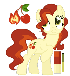 Size: 1100x1200 | Tagged: safe, artist:monochrome-sunsets, imported from derpibooru, oc, earth pony, female, magical lesbian spawn, mare, offspring, parent:cherry jubilee, parent:spitfire, simple background, solo, transparent background