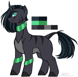 Size: 1475x1449 | Tagged: safe, artist:purplegrim40, imported from derpibooru, oc, oc only, hybrid, unicorn, bracelet, interspecies offspring, jewelry, leonine tail, magical lesbian spawn, male, neck rings, offspring, parent:queen chrysalis, parent:zecora, simple background, smiling, solo, stallion, tail, transparent background