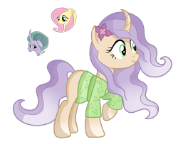 Size: 5672x4608 | Tagged: safe, artist:tenderrain-art, imported from derpibooru, fluttershy, mistmane, oc, pony, unicorn, absurd resolution, female, magical lesbian spawn, mare, offspring, parent:fluttershy, parent:mistmane, simple background, transparent background