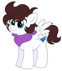 Size: 875x1013 | Tagged: safe, artist:saveraedae, imported from derpibooru, oc, oc only, oc:markpony, pegasus, pony, bandana, colt, foal, male, ponified, show accurate, simple background, solo, the mark side, transparent background