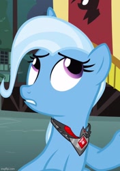 Size: 507x720 | Tagged: safe, imported from derpibooru, screencap, trixie, pony, unicorn, magic duel, alicorn amulet, cropped, evil trixie, female, mare, solo