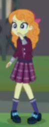 Size: 341x873 | Tagged: safe, imported from derpibooru, screencap, orange sherbette, equestria girls, friendship games, blurry, clothes, cropped, crystal prep academy uniform, op i can't see shit, school uniform, solo