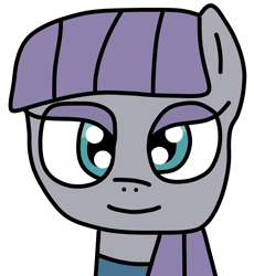 Size: 920x1000 | Tagged: safe, artist:jadeharmony, imported from derpibooru, maud pie, earth pony, pony, cute, eyeshadow, female, looking at you, makeup, mare, maudabetes, simple background, smiling, solo, transparent background, when she smiles