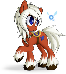 Size: 1946x2173 | Tagged: safe, artist:rolo, imported from derpibooru, earth pony, fairy, pony, 2013, :o, duo, duo female, epona, female, flying, mare, navi, open mouth, ponified, raised hoof, saddle, simple background, spread wings, tack, the legend of zelda, unshorn fetlocks, white background, wings