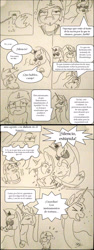 Size: 1024x2734 | Tagged: safe, artist:gafelpoez, imported from derpibooru, lyra heartstrings, princess celestia, princess luna, pony, abuse, comic, spanish, webcomic