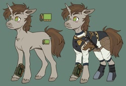 Size: 2000x1357 | Tagged: safe, artist:eggoatt, imported from derpibooru, oc, oc:littlepip, pony, unicorn, fallout equestria, armor, female, mare, solo