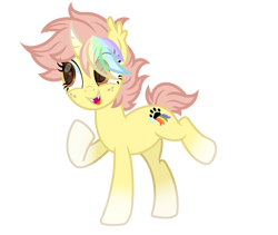 Size: 3000x2536 | Tagged: safe, artist:ponkus, imported from derpibooru, oc, oc only, oc:ponkus, bat pony, pony, unicorn, derpibooru community collaboration, 2023 community collab, coat markings, curved horn, ear fluff, fangs, female, freckles, full body, high res, hooves, horn, mare, open mouth, open smile, raised hoof, raised leg, show accurate, simple background, smiling, socks (coat markings), solo, standing, standing on two hooves, transparent background