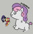 Size: 260x264 | Tagged: safe, apple bloom, rarity, scootaloo, sweetie belle, pony, unicorn, aggie.io, female, filly, lowres, mare, simple background, smiling, snoofa, whiskers