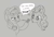 Size: 523x359 | Tagged: safe, applejack, pinkie pie, earth pony, pony, aggie.io, female, frown, gambling, hat, lottery, lowres, mare, monochrome, open mouth, simple background, talking