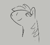 Size: 125x112 | Tagged: safe, berry punch, berryshine, earth pony, pony, aggie.io, female, looking down, lowres, mare, monochrome, simple background, smiling, snoofa