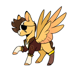 Size: 922x923 | Tagged: safe, artist:goldlines005, imported from derpibooru, oc, oc only, pegasus, pony, base used, clothes, eye scar, eyepatch, male, raised hoof, scar, simple background, solo, stallion, transparent background