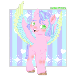 Size: 400x400 | Tagged: safe, artist:xleadmarex, imported from derpibooru, oc, pegasus, pony, female, g5, mare, my little pony: a new generation, solo