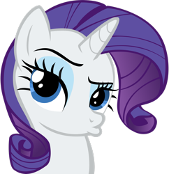 Size: 2407x2491 | Tagged: safe, artist:lunabubble-ede96, imported from derpibooru, rarity, pony, unicorn, suited for success, bust, duckface, female, high res, mare, simple background, solo, transparent background, vector