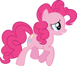 Size: 2655x2259 | Tagged: safe, artist:lunabubble-ede96, imported from derpibooru, pinkie pie, earth pony, pony, female, high res, mare, simple background, solo, transparent background, vector, worried