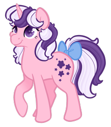 Size: 1313x1508 | Tagged: safe, artist:ganseyiii, artist:howdyhorsey, imported from derpibooru, twilight, pony, unicorn, bow, full body, hooves, horn, simple background, smiling, solo, tail, tail bow, transparent background, two toned mane, two toned tail