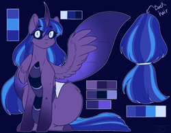 Size: 1884x1465 | Tagged: safe, artist:purplegrim40, imported from derpibooru, oc, oc only, alicorn, changepony, hybrid, pony, alicorn oc, female, horn, interspecies offspring, magical lesbian spawn, mare, offspring, parent:queen chrysalis, parent:twilight sparkle, parents:twisalis, solo, wide eyes, wings
