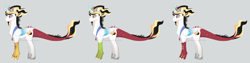 Size: 2988x750 | Tagged: safe, artist:shadobabe, imported from derpibooru, oc, oc only, draconequus, hybrid, draconequus oc, gray background, interspecies offspring, male, offspring, parent:discord, parent:princess celestia, parents:dislestia, simple background