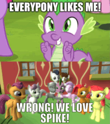 Size: 857x960 | Tagged: safe, artist:undeadponysoldier, edit, edited screencap, editor:undeadponysoldier, imported from ponybooru, screencap, apple bloom, babs seed, diamond tiara, pipsqueak, rumble, scootaloo, silver spoon, spike, sweetie belle, dragon, earth pony, pegasus, pony, unicorn, it ain't easy being breezies, 3d, adorababs, adorabloom, caption, colt, cute, cutealoo, cutie mark crusaders, daaaaaaaaaaaw, diamondbetes, diasweetes, female, filly, foal, glasses, gmod, group hug, happy, hug, image macro, jewelry, male, necklace, pearl necklace, ponyville schoolhouse, response, silverbetes, spikabetes, spikelove, text, they grow up so fast, tiara