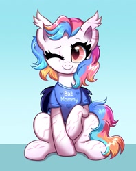 Size: 2378x3000 | Tagged: safe, artist:confetticakez, imported from derpibooru, oc, oc only, bat pony, pony, solo