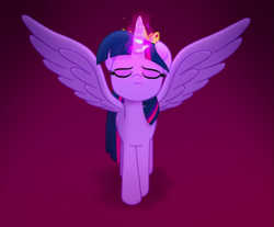 Size: 971x804 | Tagged: safe, imported from derpibooru, screencap, twilight sparkle, alicorn, pony, my little pony: the movie, cropped, female, glowing, glowing horn, horn, jewelry, majestic, mare, meditating, meditation, solo, spread wings, twilight sparkle (alicorn), wings