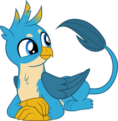 Size: 2062x2120 | Tagged: safe, artist:frownfactory, imported from derpibooru, gallus, griffon, school daze, beak, cute, gallabetes, lying down, male, simple background, solo, talons, transparent background, vector, wings