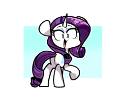 Size: 1270x1073 | Tagged: safe, artist:sourspot, imported from derpibooru, rarity, pony, unicorn, cute, female, looking at you, looking back, looking back at you, mare, open mouth, raribetes, solo