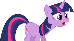 Size: 3296x1819 | Tagged: safe, artist:lunabubble-ede96, imported from derpibooru, twilight sparkle, pony, unicorn, female, mare, open mouth, simple background, solo, transparent background, unicorn twilight, vector