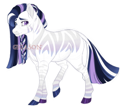 Size: 4000x3500 | Tagged: safe, artist:gigason, imported from derpibooru, oc, oc:vortex, hybrid, zony, heterochromia, interspecies offspring, magical lesbian spawn, obtrusive watermark, offspring, parent:twilight sparkle, parent:zecora, parents:twicora, simple background, solo, transparent background, watermark