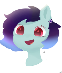 Size: 1674x1968 | Tagged: safe, artist:silky soya, imported from derpibooru, oc, oc only, oc:fall high, bat pony, pony, bust, cute, ear fluff, looking at you, open mouth, portrait