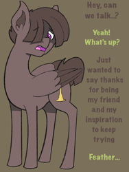 Size: 1620x2160 | Tagged: safe, artist:wax feather, imported from derpibooru, oc, oc:wax feather, pegasus, pony, male, text