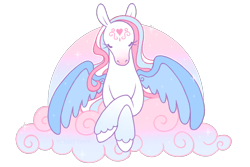 Size: 1600x1068 | Tagged: safe, artist:horseytown, imported from derpibooru, star catcher, pegasus, pony, cloud, simple background, solo, transgender, transparent background